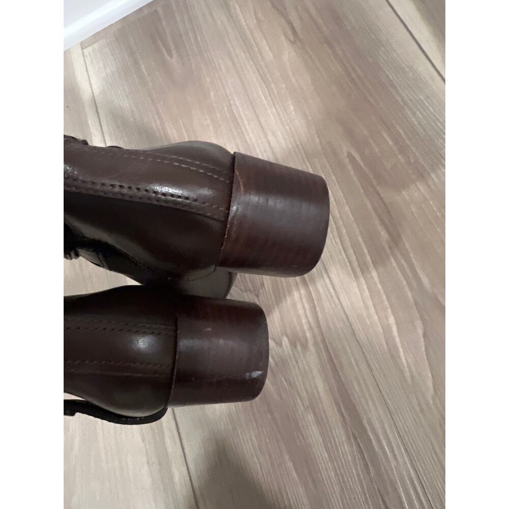 Tory Burch‎ Leather Riding Boots, Brown, Size 7M, KB243 - Picture 5 of 7